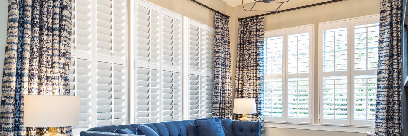 Interior shutters in Minneapolis living room