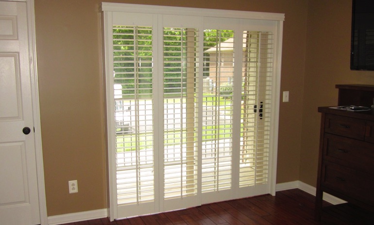 Sliding Glass Door Shutters In Minneapolis Sunburst Shutters